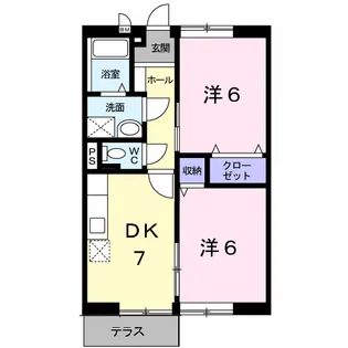 坂田ハイツⅢ【1階】の間取り