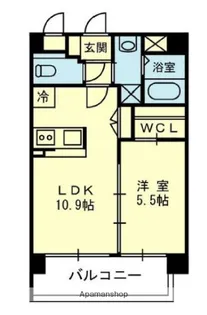 グランデュール月出【301号室】の間取り