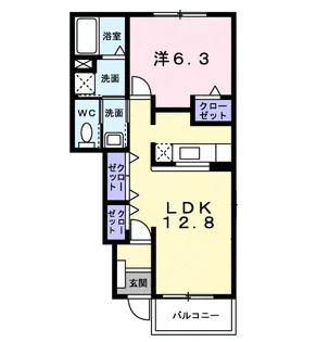 エンゼルコートⅡ【1階】の間取り