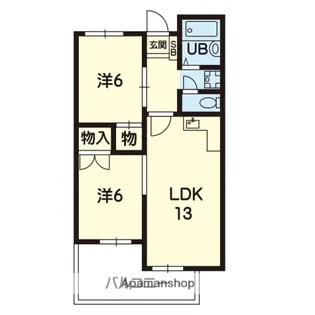 グリーンヒル武蔵【2階】の間取り