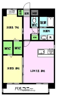 ポルテ・ボヌール【8階】の間取り