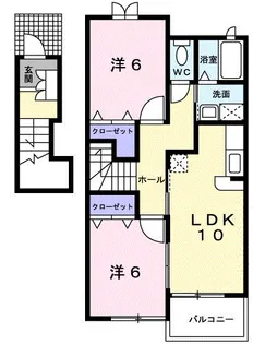 ニューアビテB【2階】の間取り