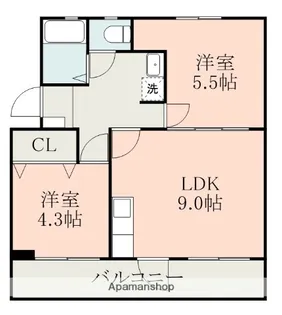 ピエーナ下南部【2階】の間取り