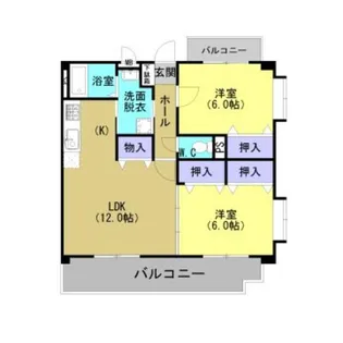 パークサイド山ノ内A【2階】の間取り