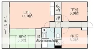 ブルック出水【3階】の間取り