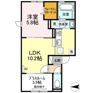セキュレア須屋 C棟【1階】の間取り