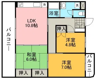 プルメリア【3階】の間取り