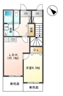 マリンハイムⅠ【1階】の間取り