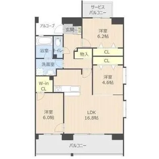 LIBTH京町通り【7階】の間取り