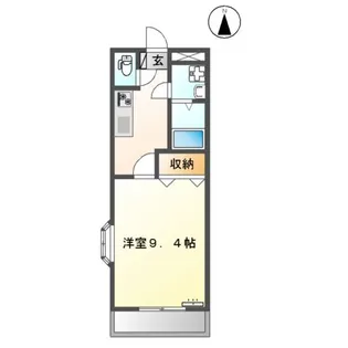 グランディール パピヨン【207号室】の間取り