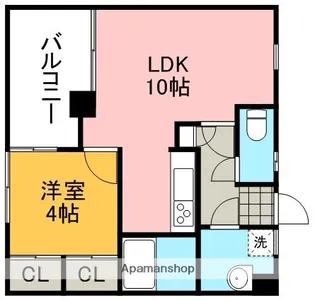 デザイナーズ・ヴィラ・桜樹【305号室】の間取り