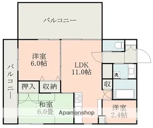 コルディエール大江【6階】の間取り