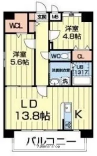 エイビス【7階】の間取り