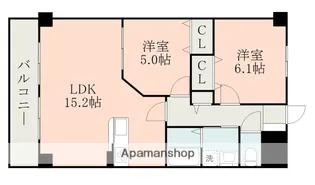 ピュアマンション美咲野【3階】の間取り