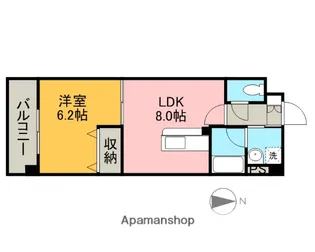 PLACE水前寺【7階】の間取り
