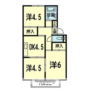 クレヴィア八反田【1階】の間取り