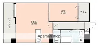 ノブハウス菊陽【6階】の間取り