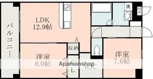 グランディール宇土【4階】の間取り