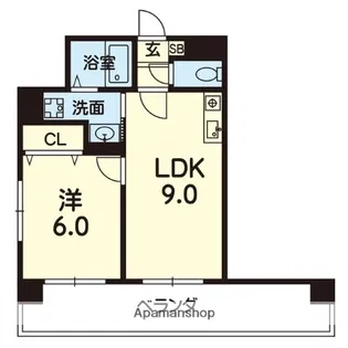 星寿島崎ビル【605号室】の間取り