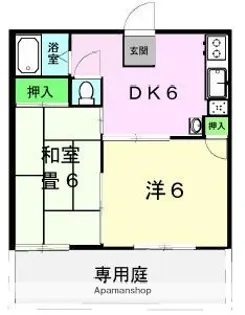 サンハイツ【1階】の間取り