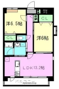 アイリス三里木【5階】の間取り