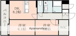 サンフェスタ帯山【8階】の間取り