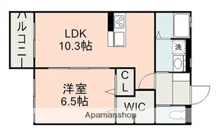 (セキスイ)スマートヴィラ託麻西B【1階】の間取り