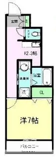 カーサ大津【1階】の間取り