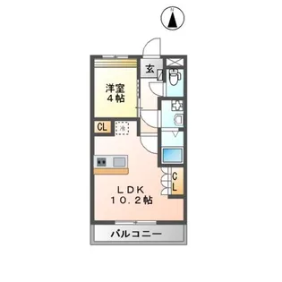 ローズガーデン【203号室】の間取り