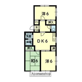 ステーブル八景水谷A棟【1階】の間取り