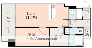 RJRプレシア熊本駅前【1011号室】の間取り