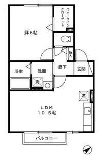 シャルマン A棟【1階】の間取り