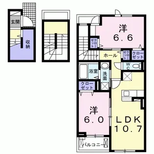 シャルマンビップⅡ【3階】の間取り