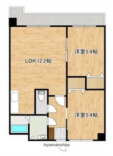ビューテラス徳王【204号室】の間取り