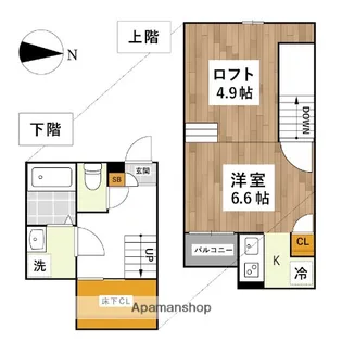 ADC京町MARE【1階】の間取り