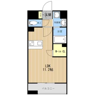 LIBTH水前寺【8階】の間取り