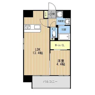 LIBTH坪井アネックス【9階】の間取り