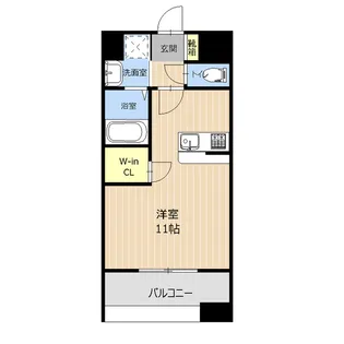 LIBTH味噌天神【13階】の間取り