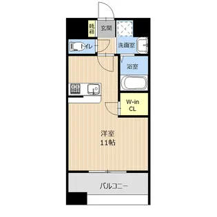 LIBTH味噌天神【11階】の間取り