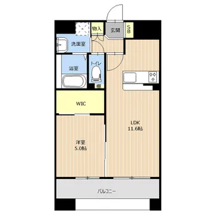 LIBTH坪井【1201号室】の間取り