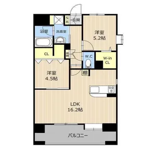 グランシャリオ新町【13階】の間取り