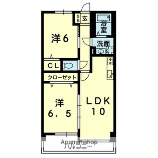 ダイナシティ光【2階】の間取り