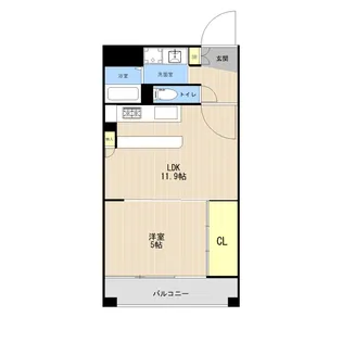 ウォルトン長嶺【5階】の間取り