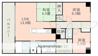 サーパス熊本駅前レジデンス【12階】の間取り