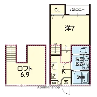 ステラ八王寺【202号室号室】の間取り