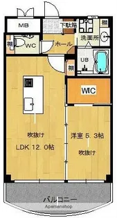 ルナ・ピエーナ【5階】の間取り