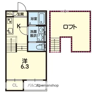 ステラ光の森SOUTH【2階】の間取り