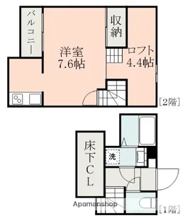 ADC新町LUCUS【2階】の間取り
