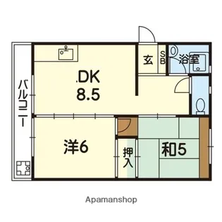 プラシード正栄【204号室号室】の間取り