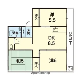 プラシード正栄【303号室号室】の間取り
